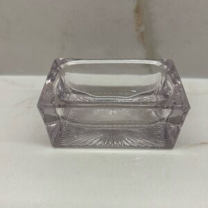 Vintage Dominion Glass Pressed Glass Dish Ashtray Salt Cellar Trinket Box